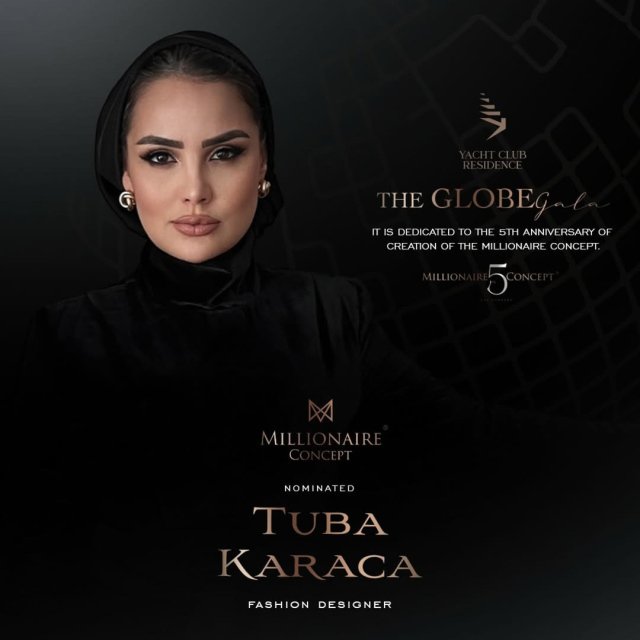 Recognized for her standout designs, Tuba Karaca awarded at The Globe Gala.