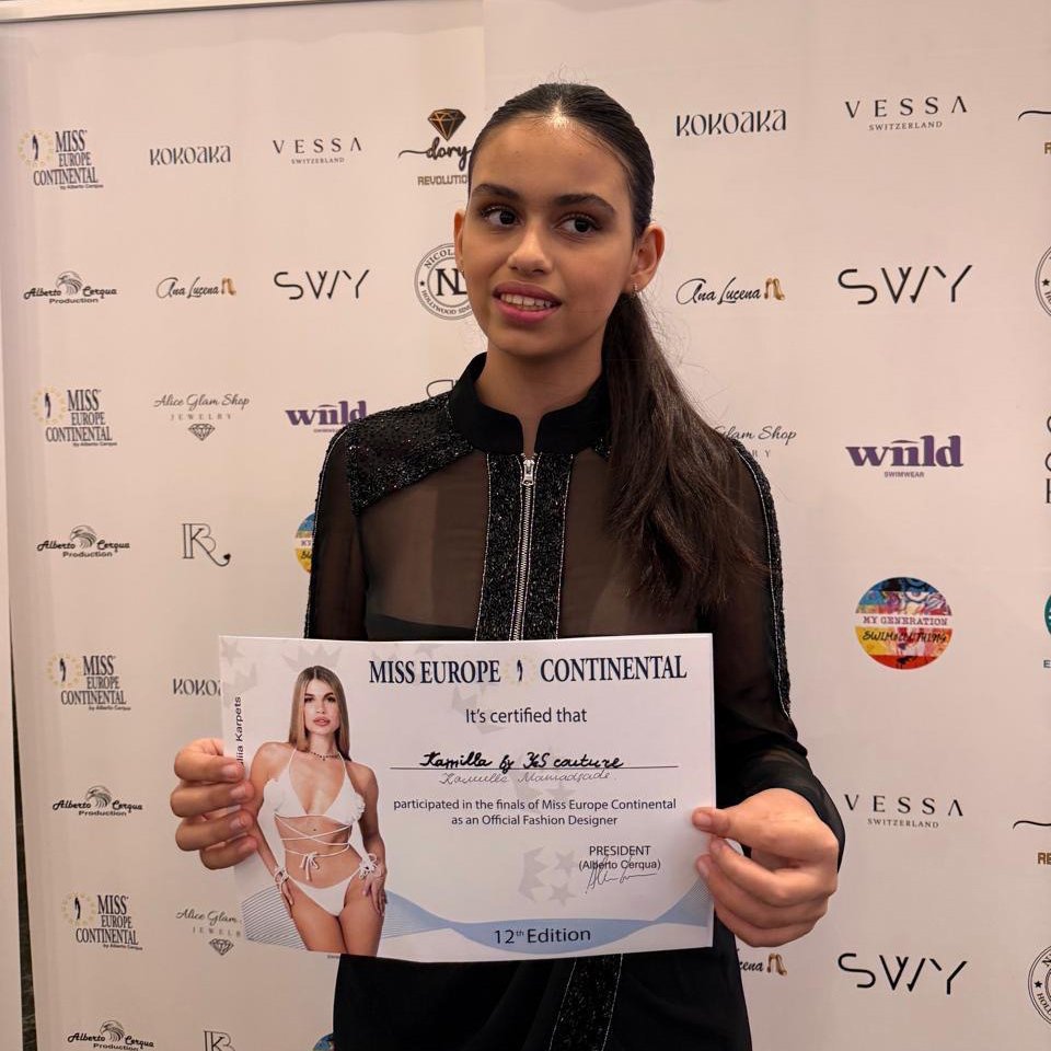 Azerbaijan&rsquo;s rising fashion talent Kamilla Mammadzada turns heads in Italy as a featured designer at Miss Europe.